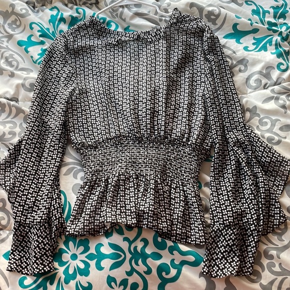 Black and white boho top - Picture 3 of 7